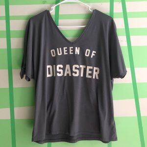 Queen of disaster tee